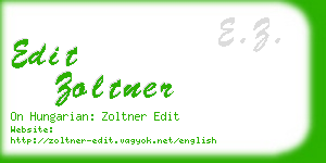 edit zoltner business card